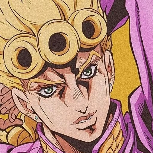 🌺 Стикер «Giorno Giovanna Джорно Джованна» для Telegram