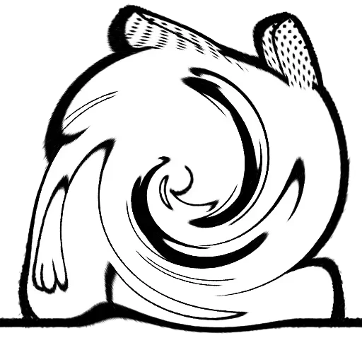 😚 Стикер «Гипнотизирующий Кот» для Telegram