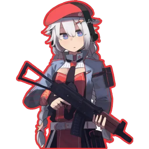 🔫 Стикер «girl With arms» для Telegram