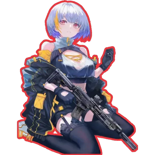 😐 Стикер «girl With arms» для Telegram