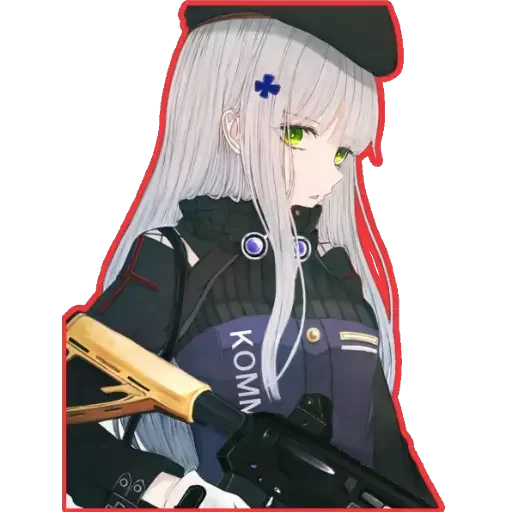 🔫 Стикер «girl With arms» для Telegram