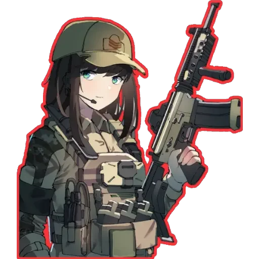 Стикерпак girl With arms для Telegram