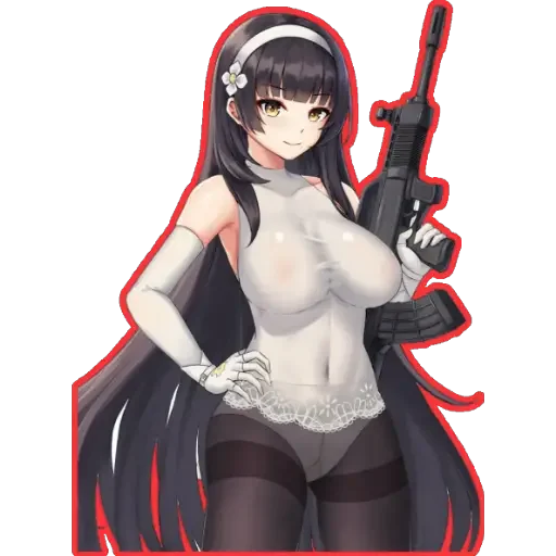🔫 Стикер «girl With arms» для Telegram