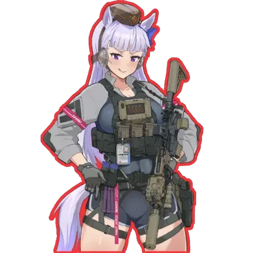😏 Стикер «girl With arms» для Telegram