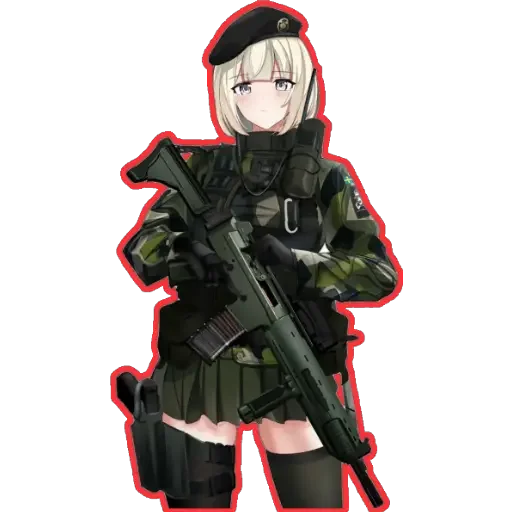 🔫 Стикер «girl With arms» для Telegram