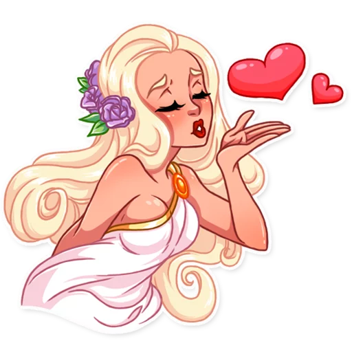 😘 Стикер «Girl in Love» для Telegram
