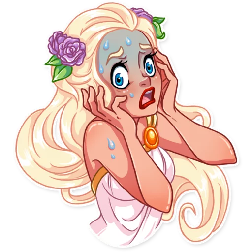 😱 Стикер «Girl in Love» для Telegram