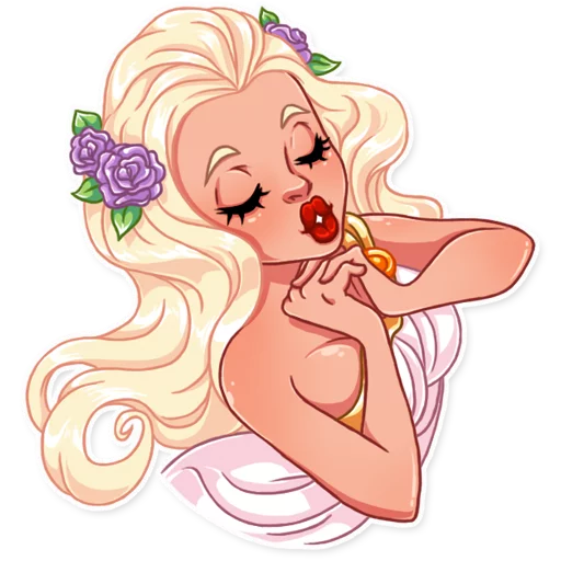💋 Стикер «Girl in Love» для Telegram