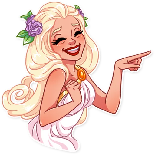 😄 Стикер «Girl in Love» для Telegram