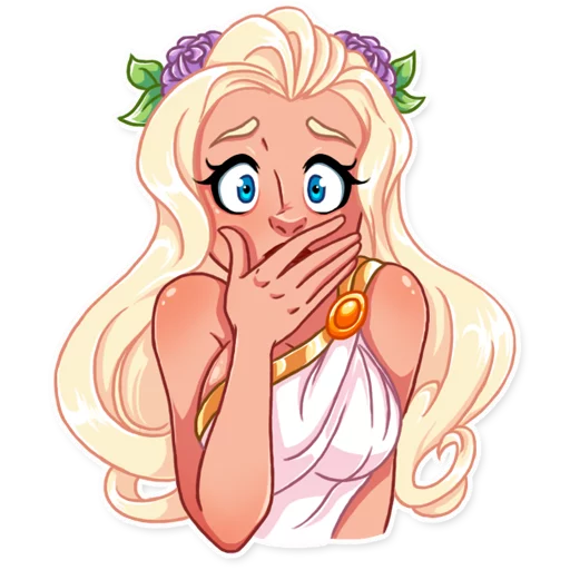 🤭 Стикер «Girl in Love» для Telegram