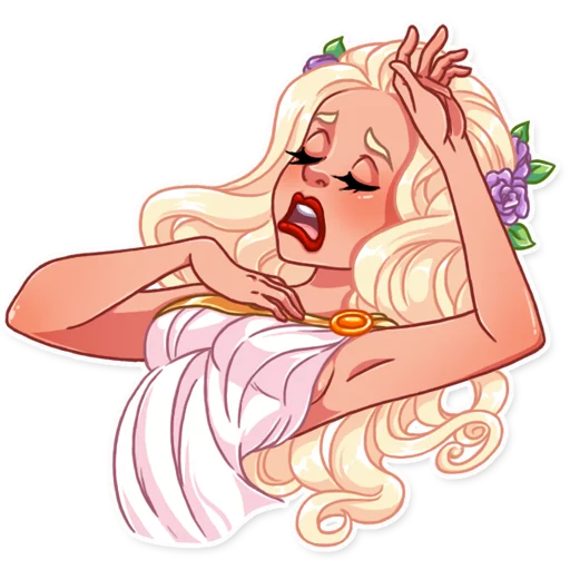 😩 Стикер «Girl in Love» для Telegram