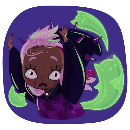 😱 Стикер «Lizzy» для Telegram