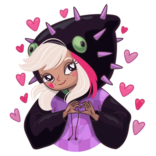 ❤️ Стикер «Lizzy» для Telegram