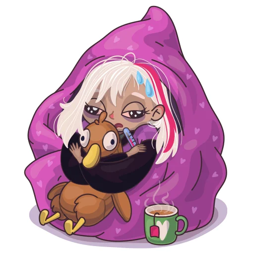 🤒 Стикер «Lizzy» для Telegram