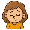 😕 Эмодзи «девочка Маша» для Telegram