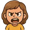 🤬 Эмодзи «девочка Маша» для Telegram