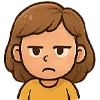 😕 Эмодзи «девочка Маша» для Telegram