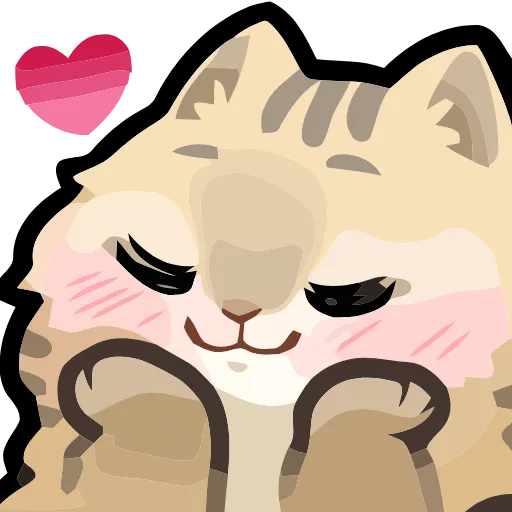 🥰 Эмодзи «Girl and Cats» для Telegram