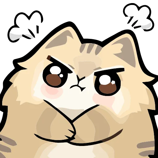 😤 Эмодзи «Girl and Cats» для Telegram