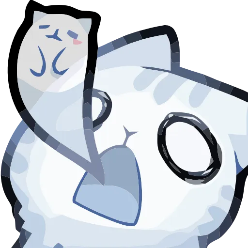 👻 Эмодзи «Girl and Cats» для Telegram