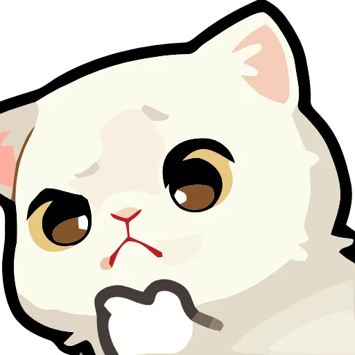 🤔 Эмодзи «Girl and Cats» для Telegram