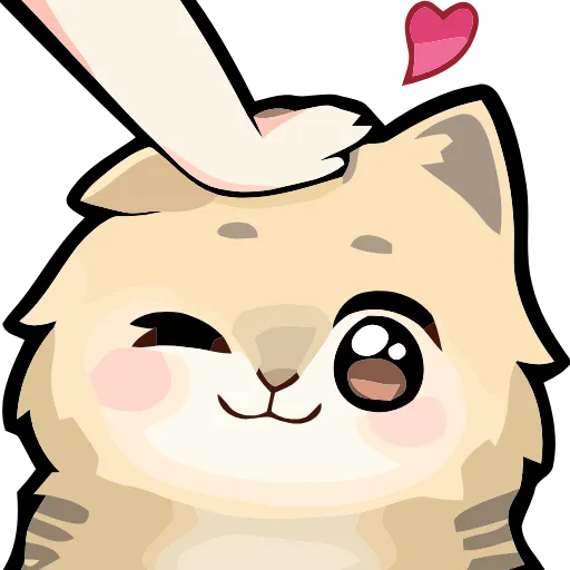 🥰 Эмодзи «Girl and Cats» для Telegram