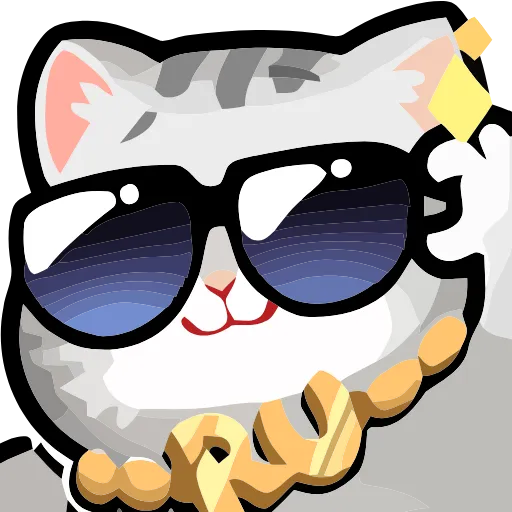 😎 Эмодзи «Girl and Cats» для Telegram