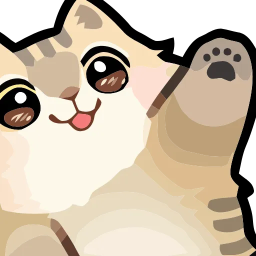 👋 Эмодзи «Girl and Cats» для Telegram