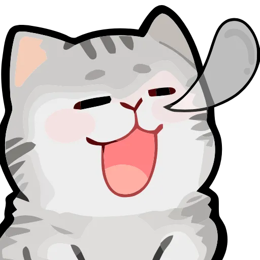 😪 Эмодзи «Girl and Cats» для Telegram