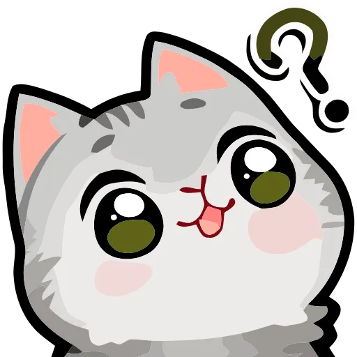 ❔ Эмодзи «Girl and Cats» для Telegram