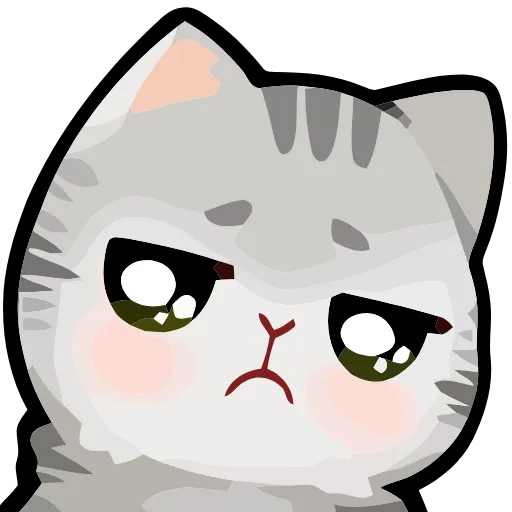 😟 Эмодзи «Girl and Cats» для Telegram