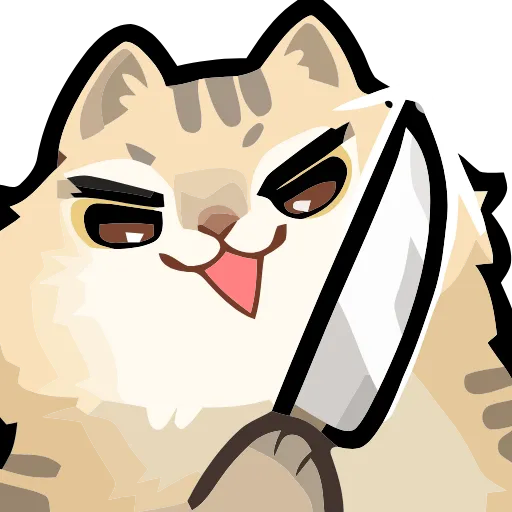 🔪 Эмодзи «Girl and Cats» для Telegram