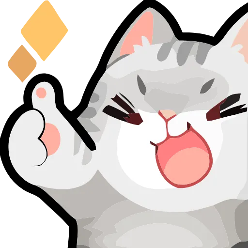 👍 Эмодзи «Girl and Cats» для Telegram