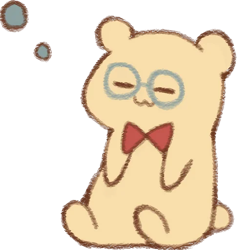 ☺️ Стикер «Тян в круглых очках» для Telegram