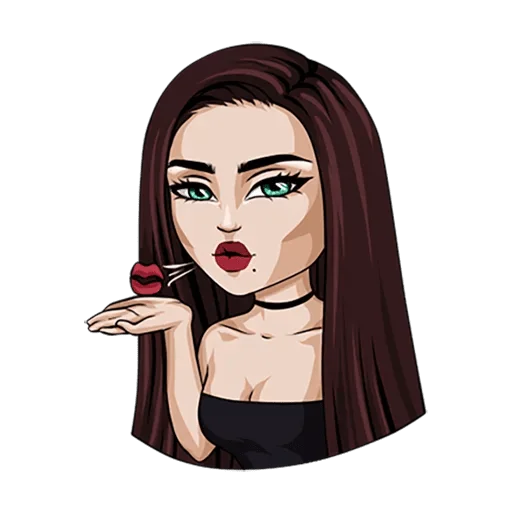 😘 Стикер «Типичная девушка» для Telegram