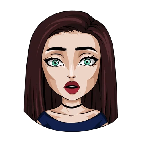 😲 Стикер «Типичная девушка» для Telegram