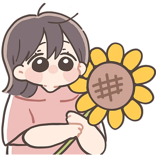 🌻 Стикер «Летняя тян» для Telegram