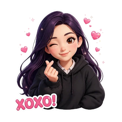 💇 Стикер «Girls Vibes» для Telegram