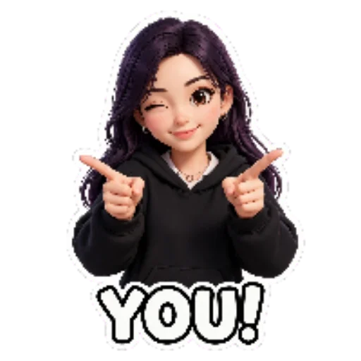 👍 Стикер «Girls Vibes» для Telegram