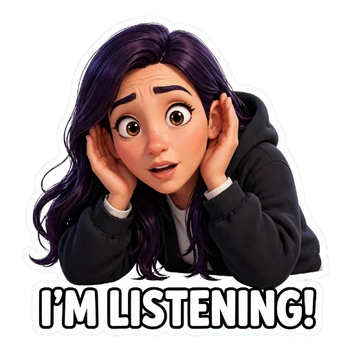 🖼 Стикер «Girls Vibes» для Telegram
