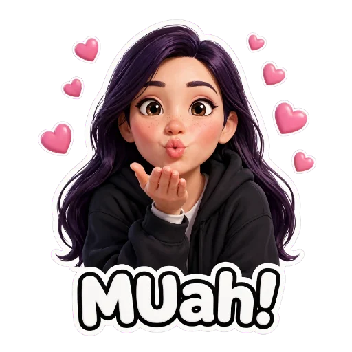 🤲 Стикер «Girls Vibes» для Telegram