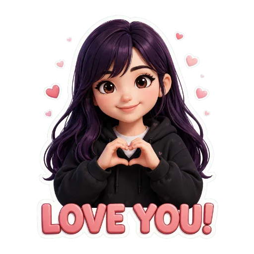 💇 Стикер «Girls Vibes» для Telegram
