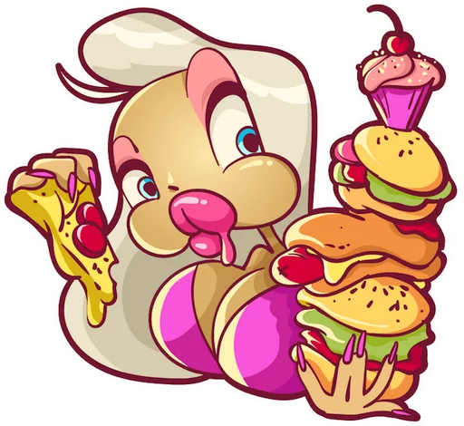 🍔 Стикер «It&;s Girl» для Telegram