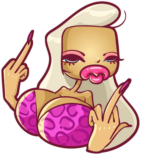 🖕 Стикер «It&;s Girl» для Telegram