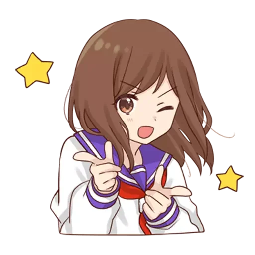 😉 Стикер «Girlstudent» для Telegram