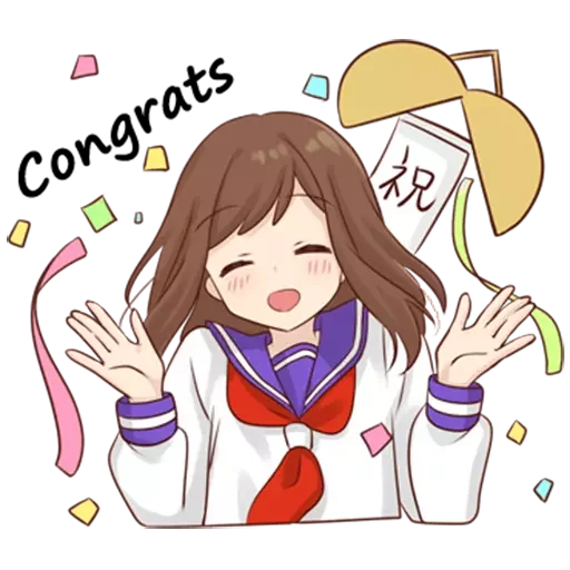 🥳 Стикер «Girlstudent» для Telegram