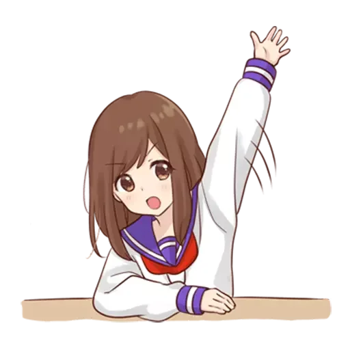 🙋‍♀ Стикер «Girlstudent» для Telegram