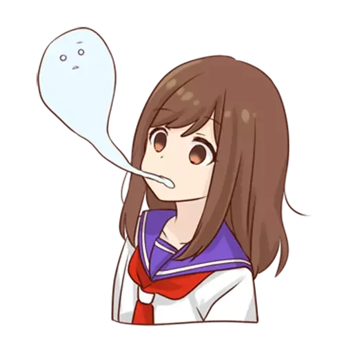 😶 Стикер «Girlstudent» для Telegram
