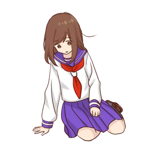 😔 Стикер «Girlstudent» для Telegram