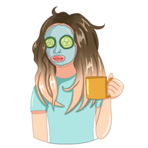 😴 Стикер «Girl from CatsiArt» для Telegram